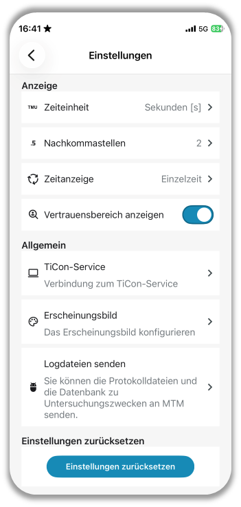 Allgemeine Einstellungen