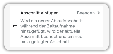 Abschnitt einfügen