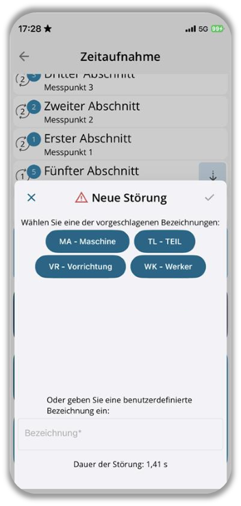 Störung hinzufügen